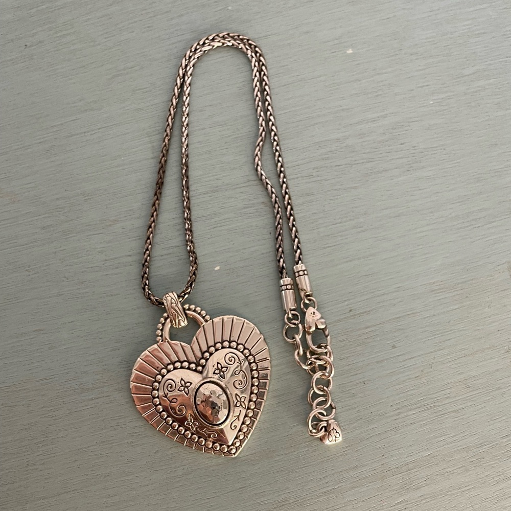 Brighton- All Your Love Heart Pendant Silver Necklace - Picture 5 of 9